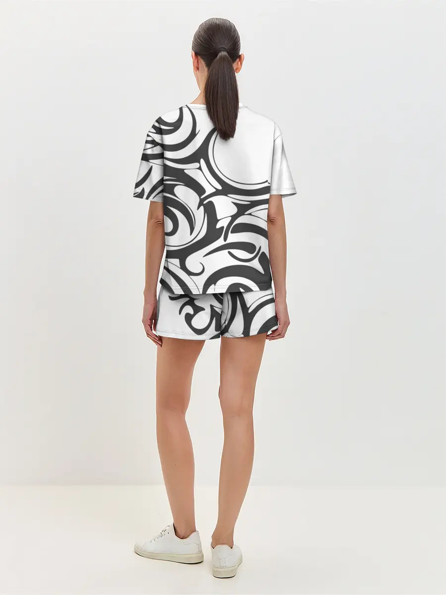 Женская пижама с шортами / Узоры