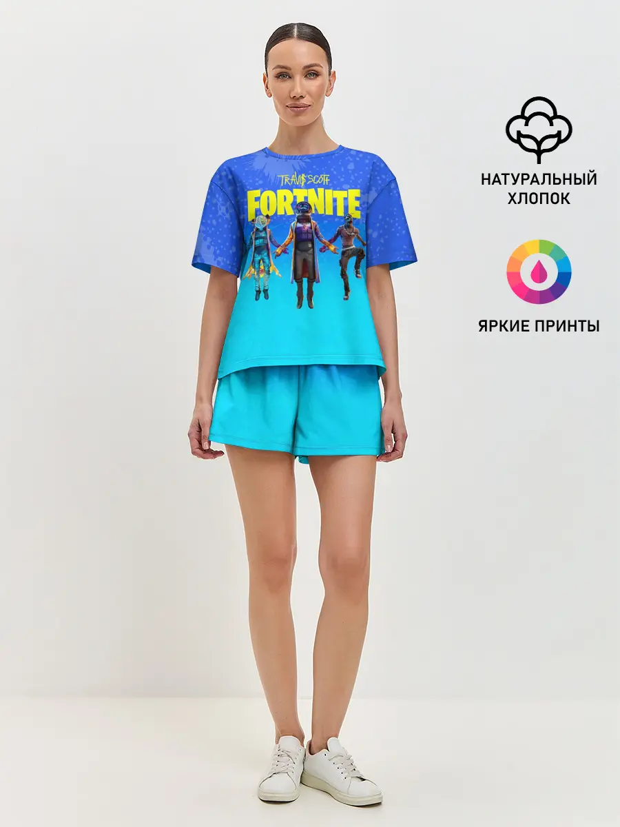 Женская пижама с шортами / TRAVIS SCOTT+FORTNITE