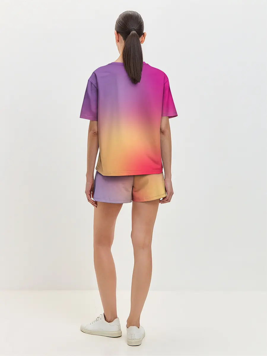 Женская пижама с шортами / Unicorn gradient