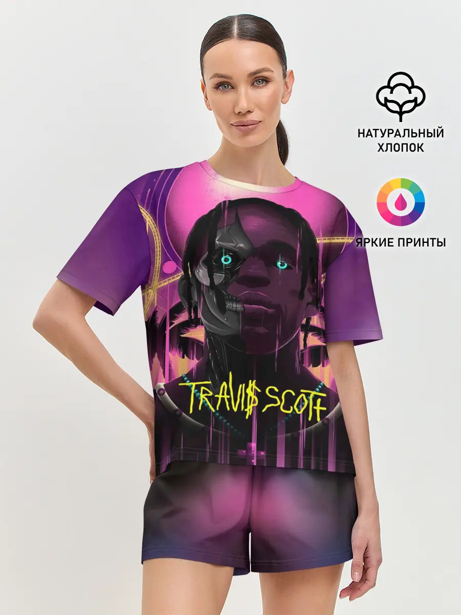 Женская пижама с шортами / TRAVIS SCOTT+FORTNITE