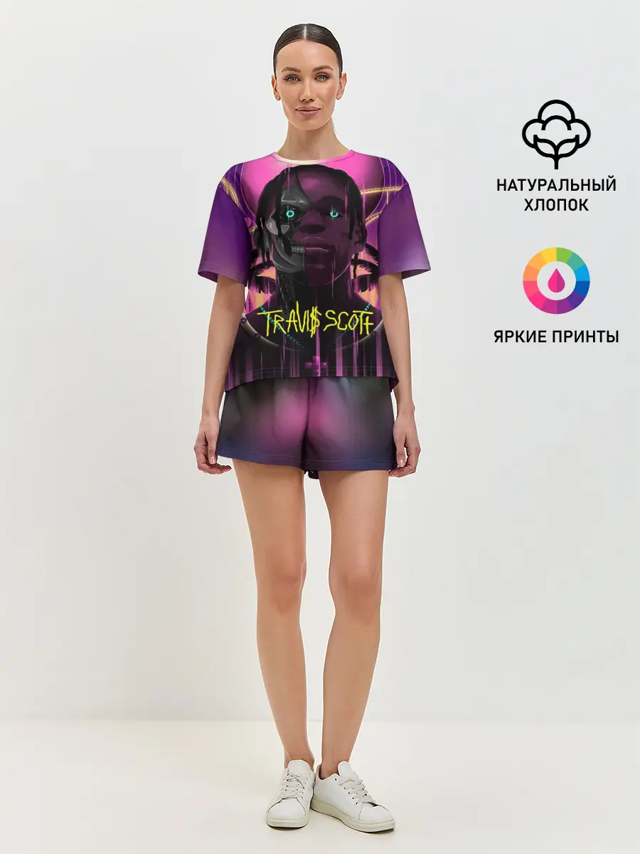 Женская пижама с шортами / TRAVIS SCOTT+FORTNITE
