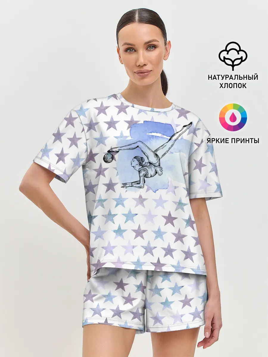 Женская пижама с шортами / gymnastics