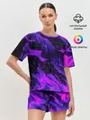 Женская пижама с шортами / ФИОЛЕТОВЫЙ ОГОНЬ