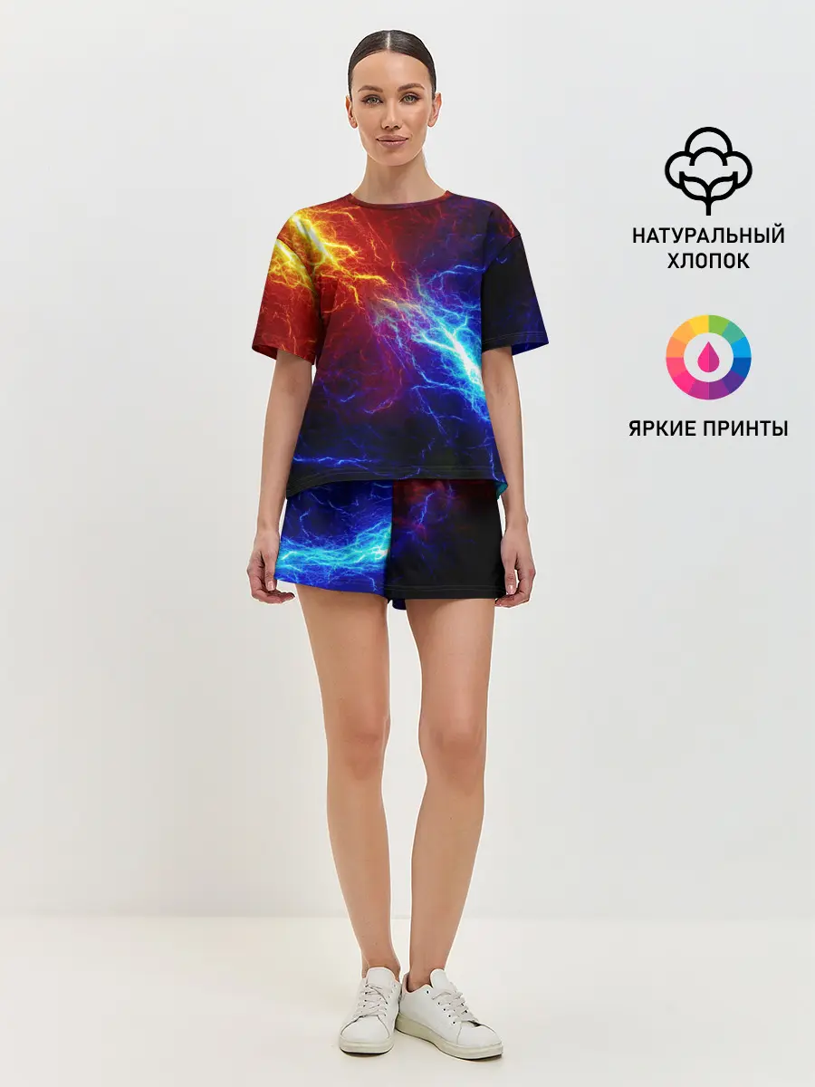 Женская пижама с шортами / БИТВА МОЛНИЙ / BATTLE FLASH