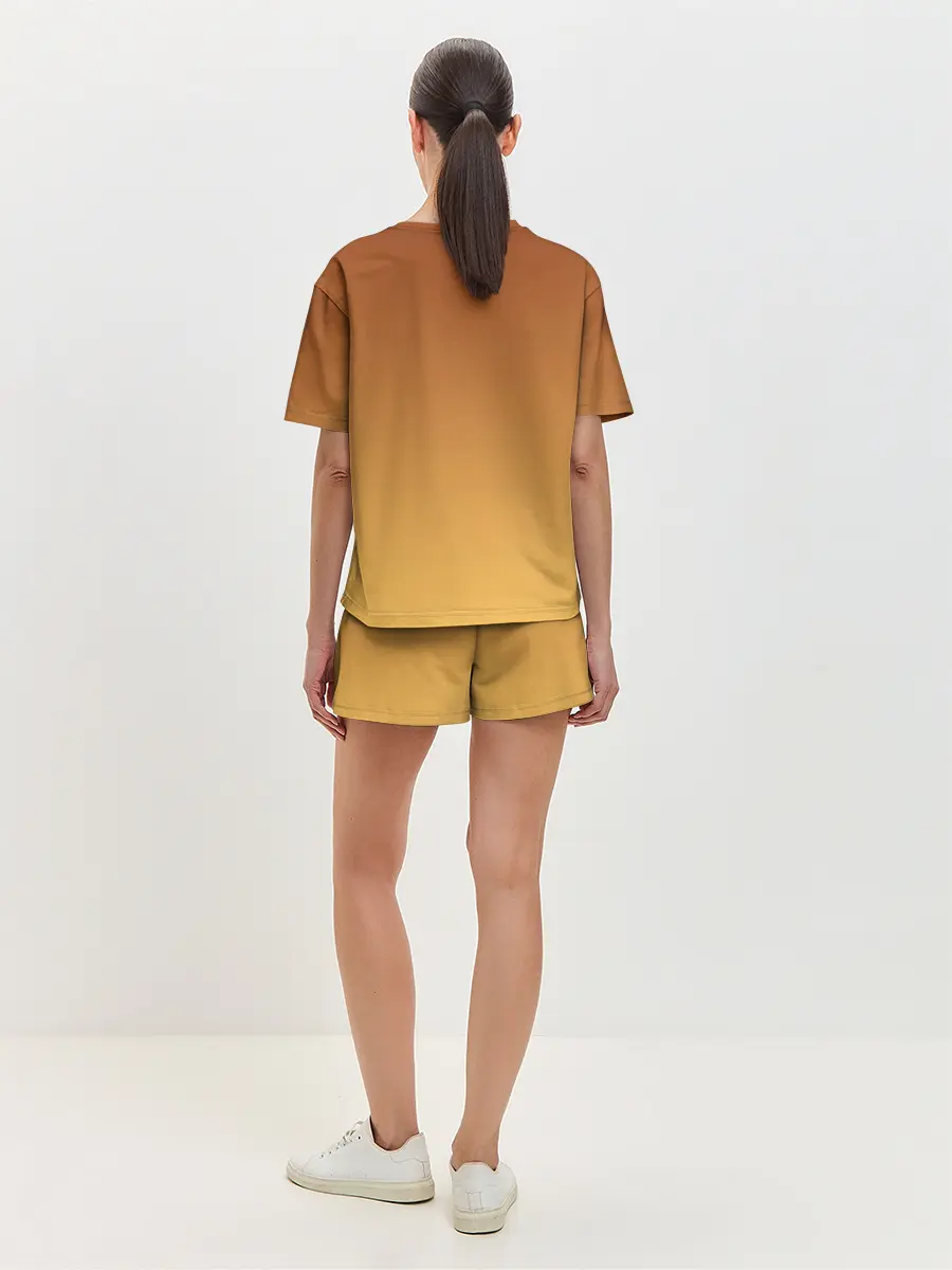 Женская пижама с шортами / Стилизованный арт ЛЕВ морда