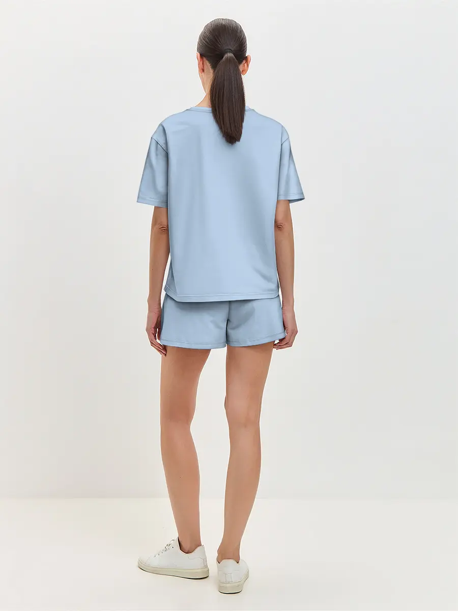 Женская пижама с шортами / Совы на ветке