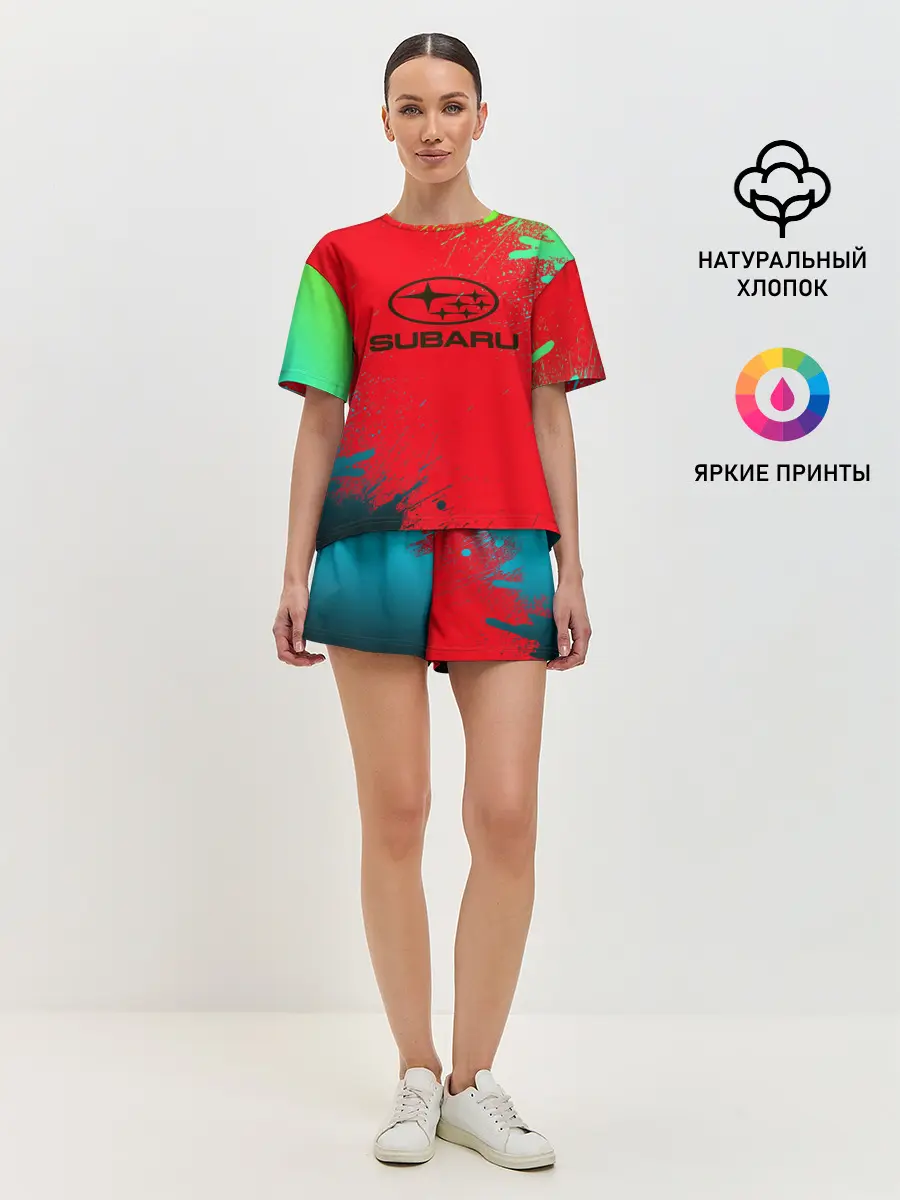 Женская пижама с шортами / SUBARU