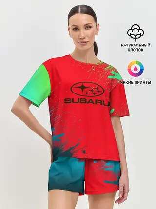 Женская пижама с шортами / SUBARU