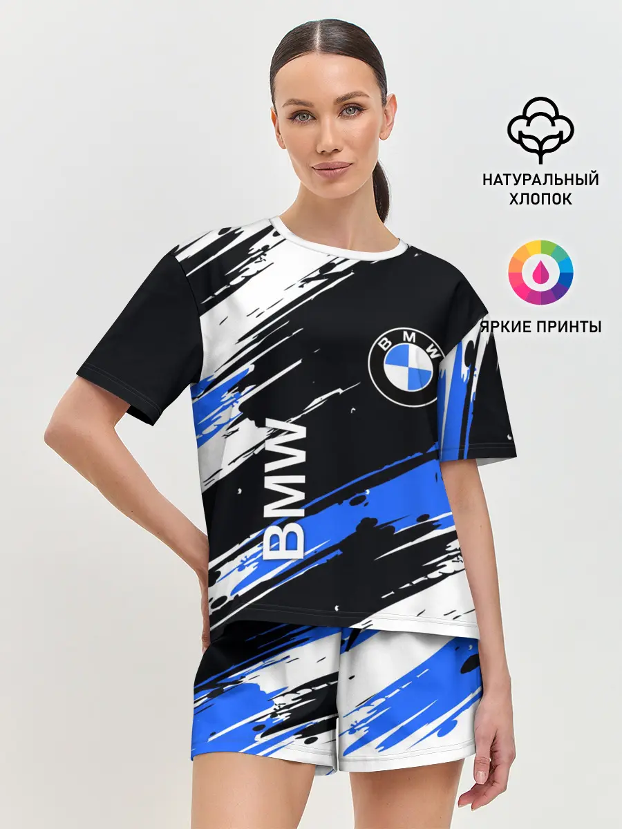 Женская пижама с шортами / BMW