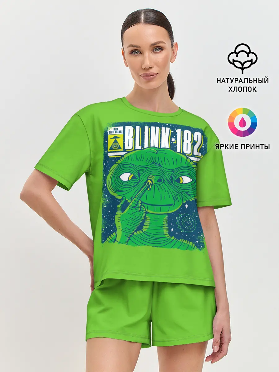 Женская пижама с шортами / Blink-182