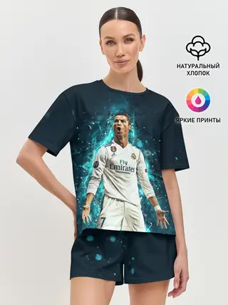Женская пижама с шортами / Роналдо