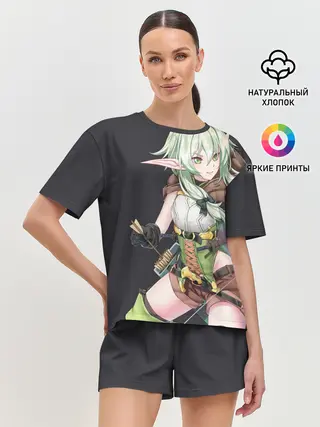 Женская пижама с шортами / Высшая эльфийка-лучница