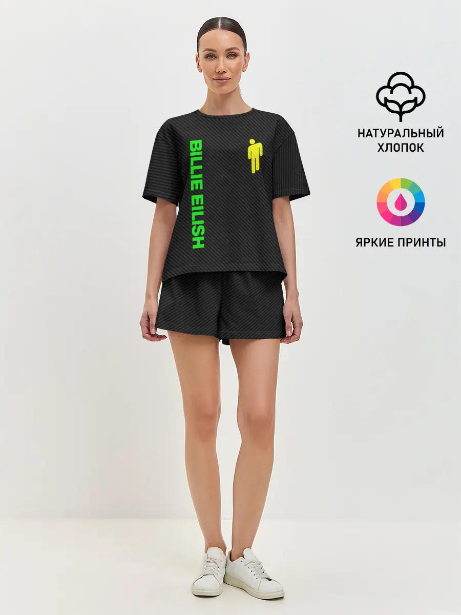 Женская пижама с шортами / BILLIE EILISH CARBON