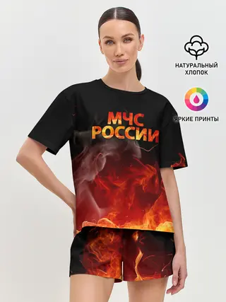 Женская пижама с шортами / МЧС России