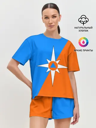 Женская пижама с шортами / МЧС России