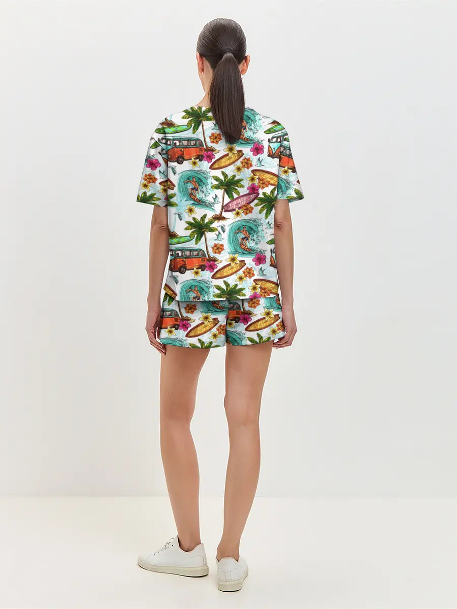 Женская пижама с шортами / Летнее Настроение