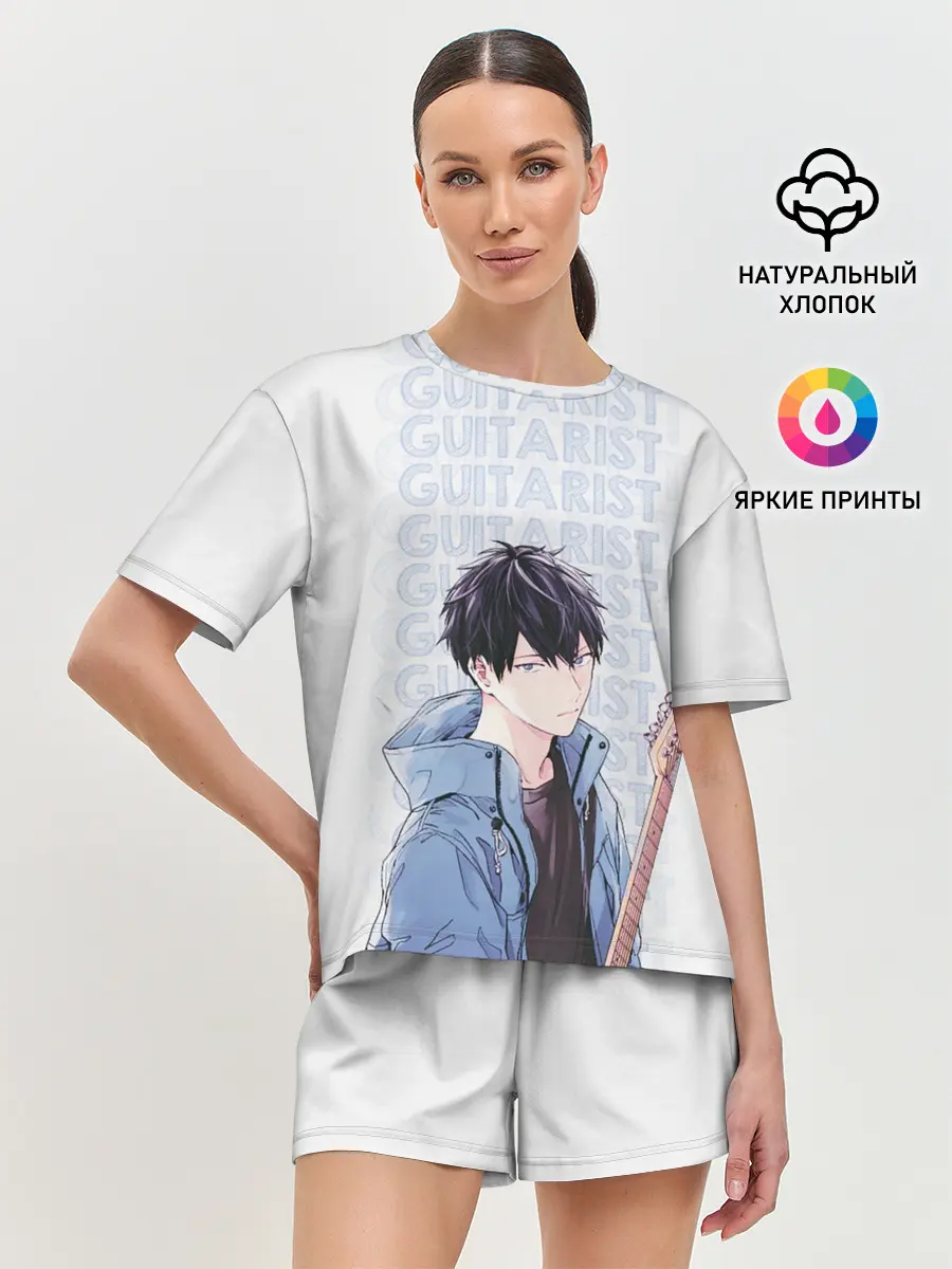 Женская пижама с шортами / Guitarist