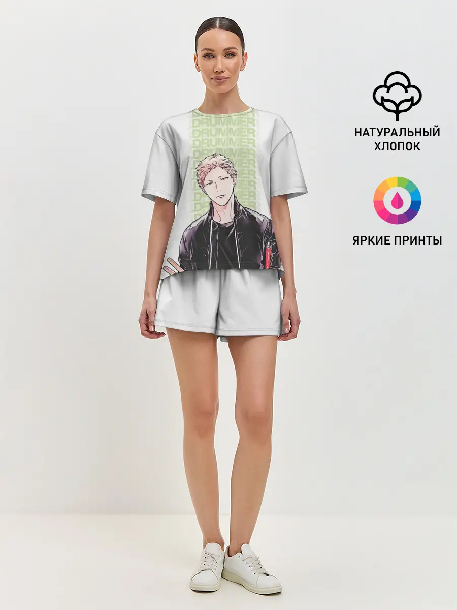 Женская пижама с шортами / Drummer