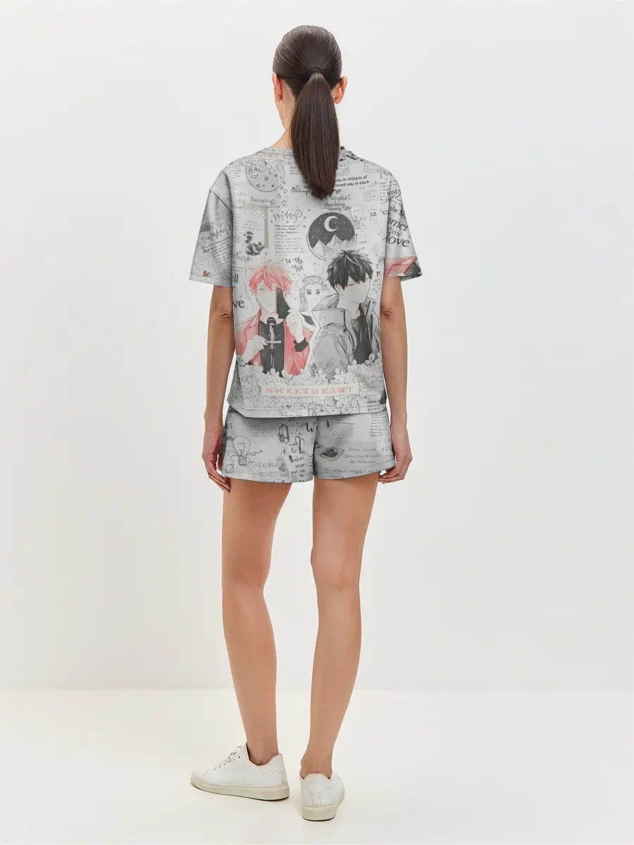 Женская пижама с шортами / Сато и Рицу