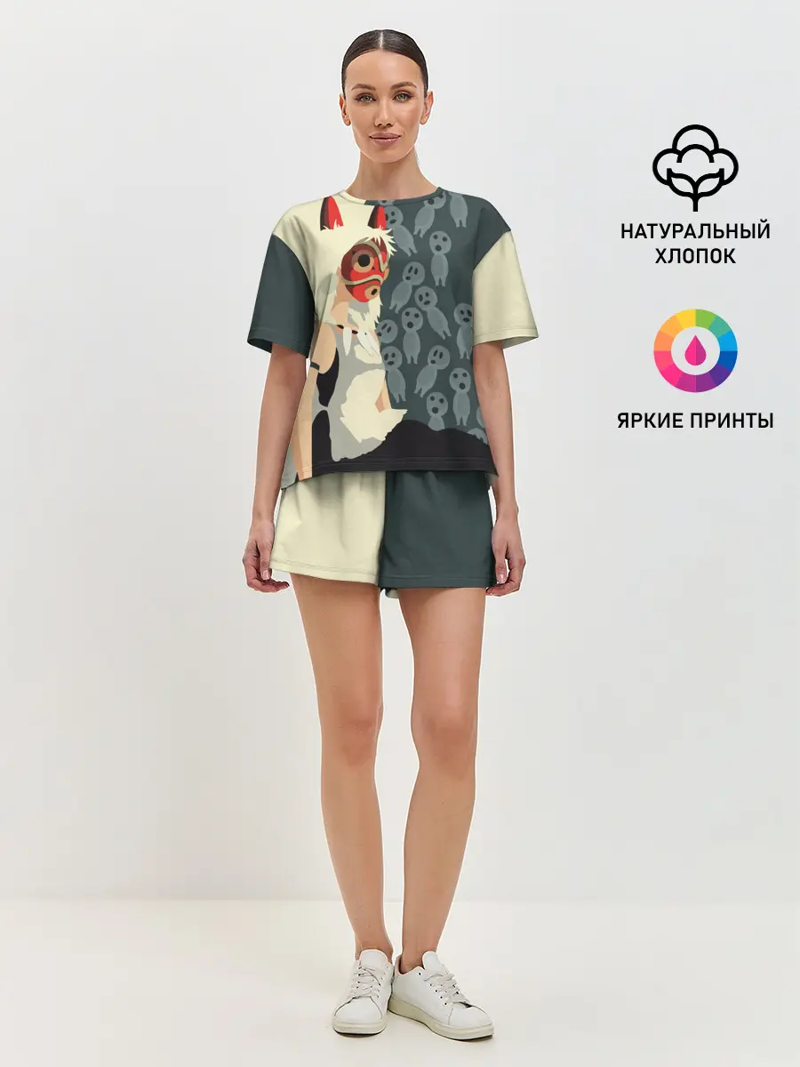 Женская пижама с шортами / Принцесса Мононоке