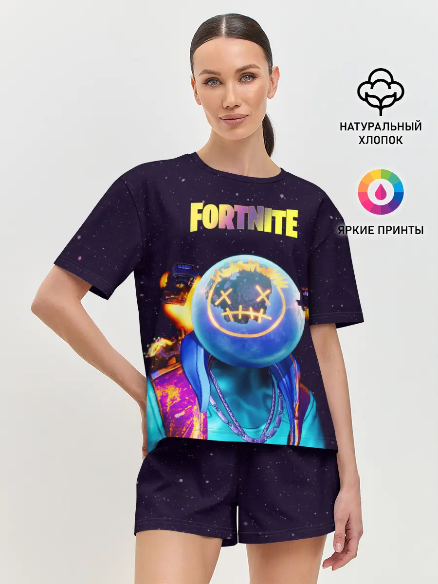 Женская пижама с шортами / Astro Jack Fortnite