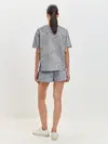Женская пижама с шортами / Серый бетон