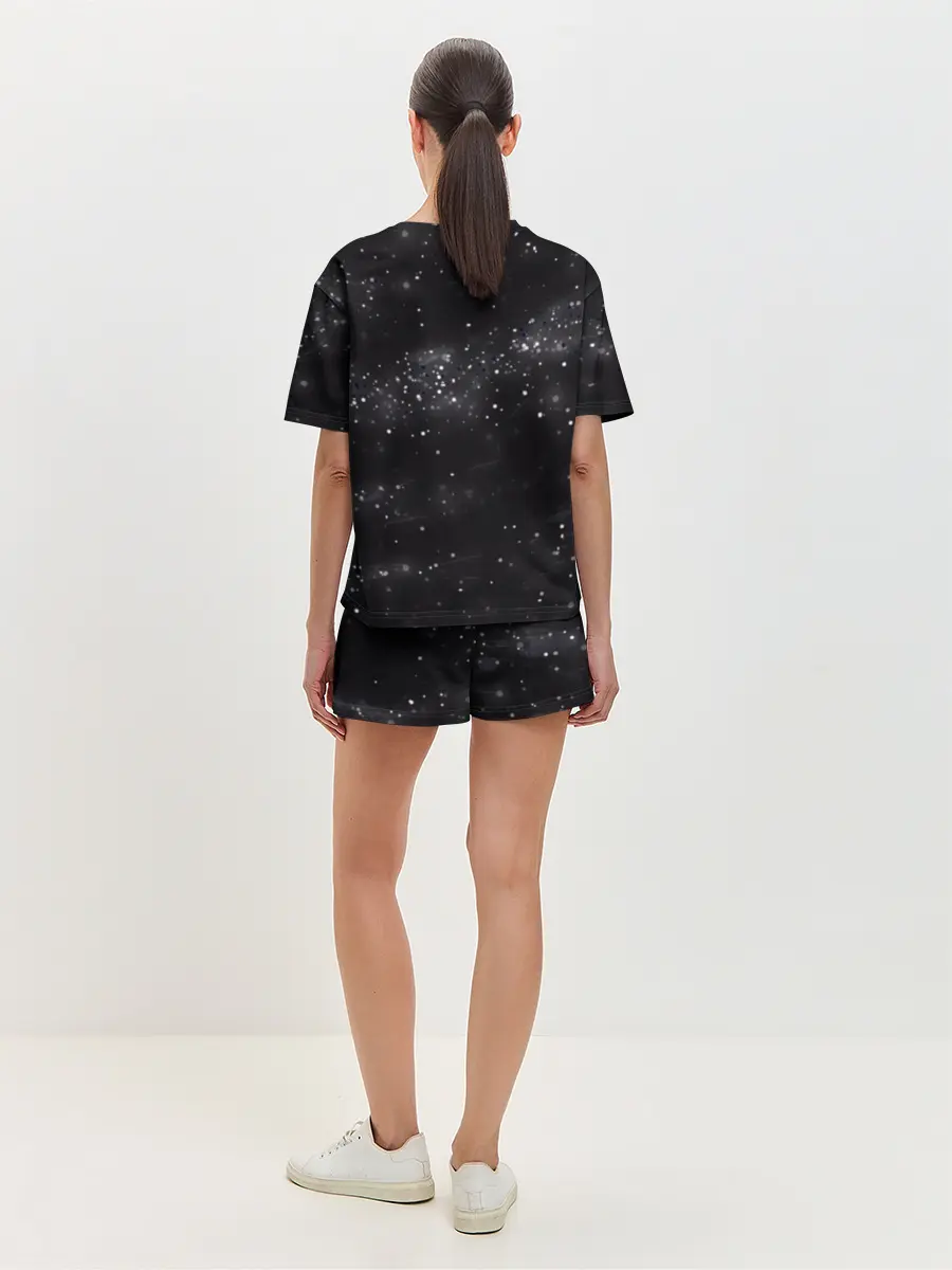 Женская пижама с шортами / Галактика