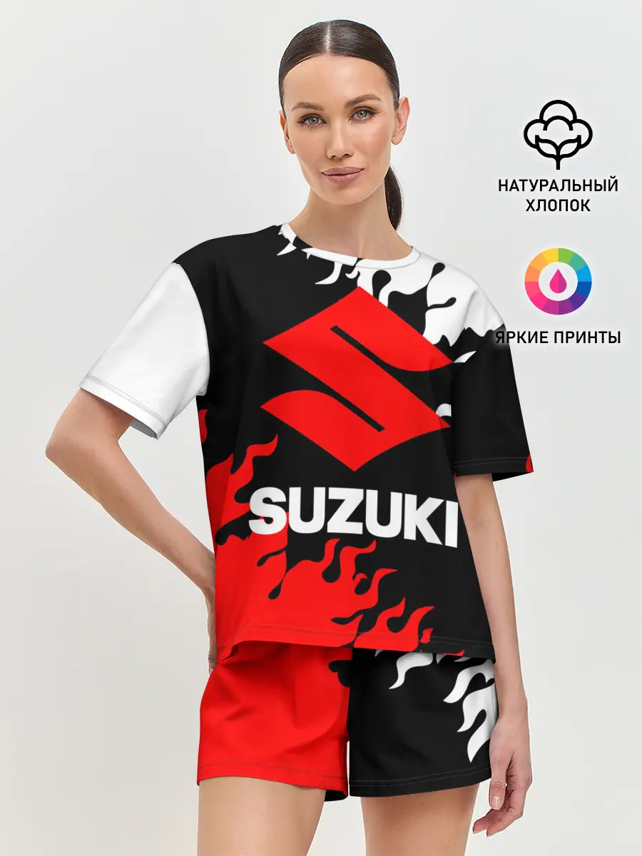 Женская пижама с шортами / SUZUKI