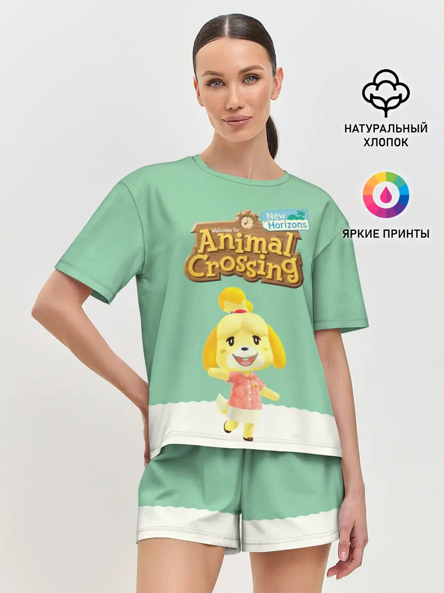 Женская пижама с шортами / Animal Crossing