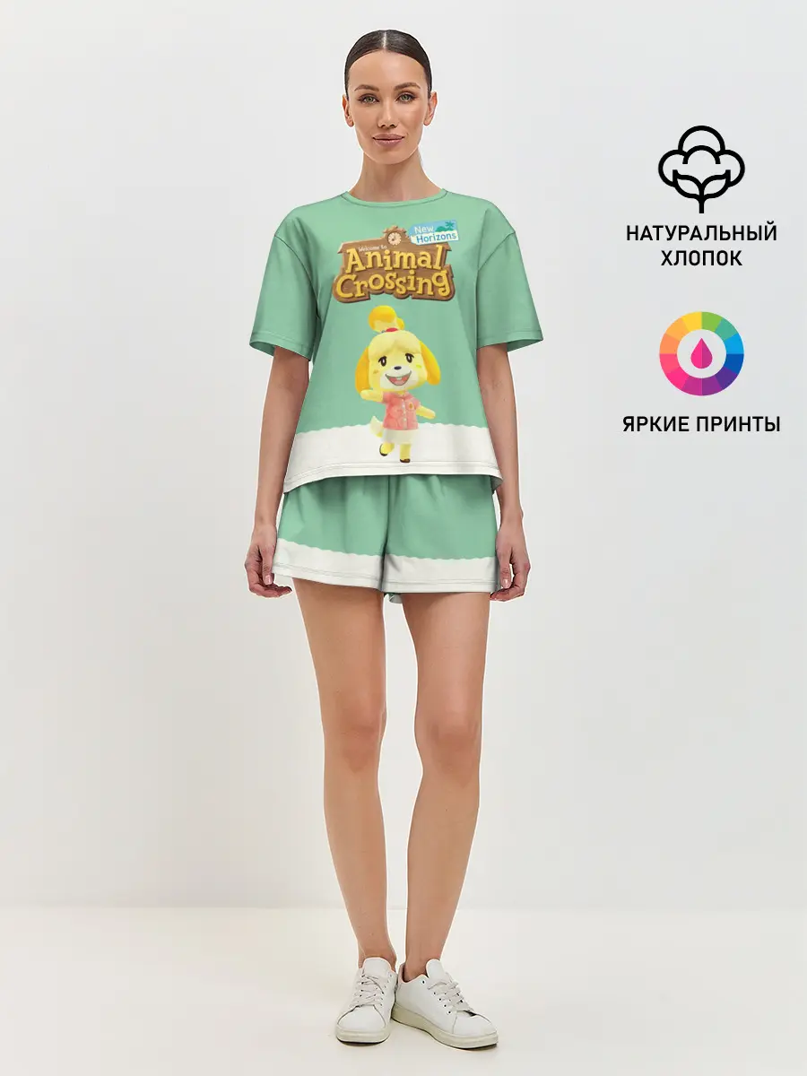 Женская пижама с шортами / Animal Crossing
