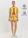 Женская пижама с шортами / Золотистый ретривер