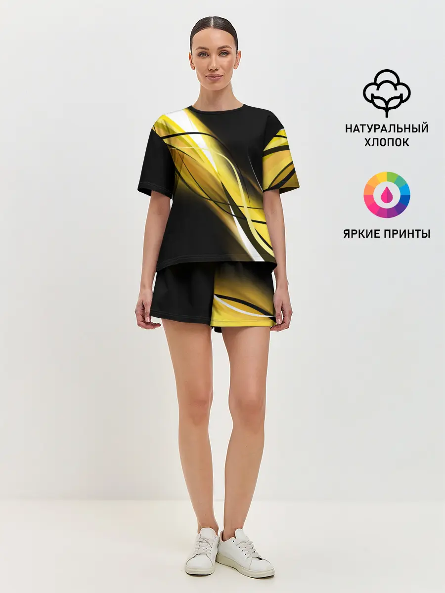 Женская пижама с шортами / GEOMETRY STRIPES