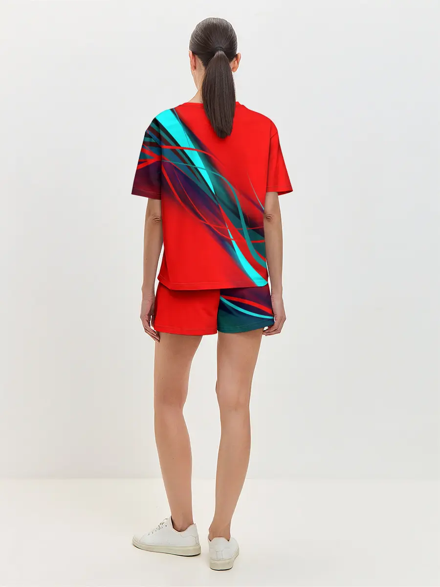 Женская пижама с шортами / GEOMETRY STRIPES