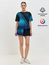 Женская пижама с шортами / ABSTRACT BLUE
