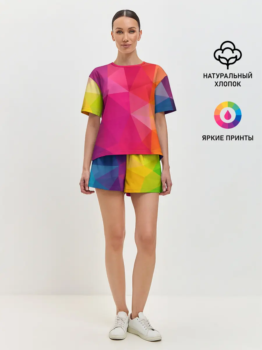 Женская пижама с шортами / ПОЛИСКЕЙП