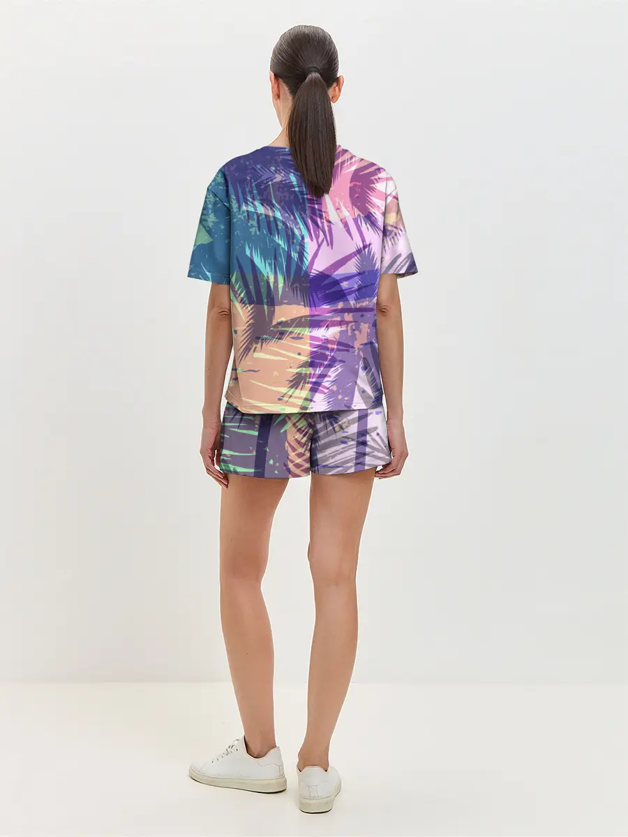 Женская пижама с шортами / Тропики