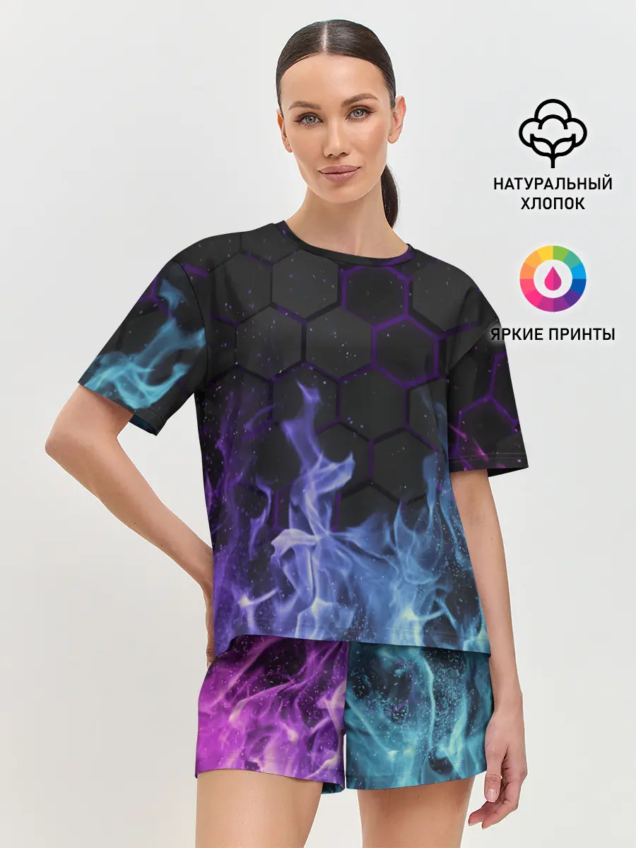 Женская пижама с шортами / Fire