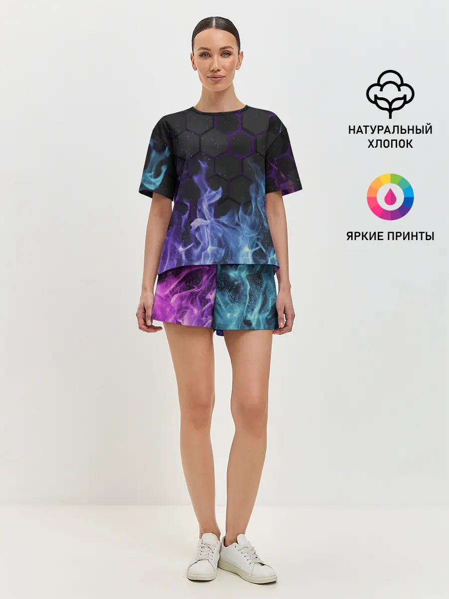 Женская пижама с шортами / Fire