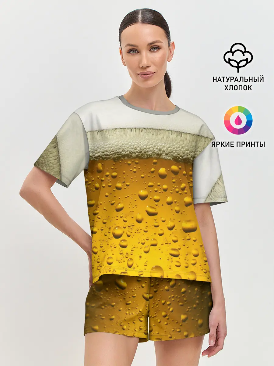 Женская пижама с шортами / ПИВО