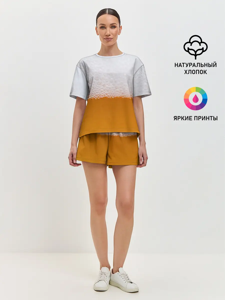 Женская пижама с шортами / ТЕМА:ПИВО