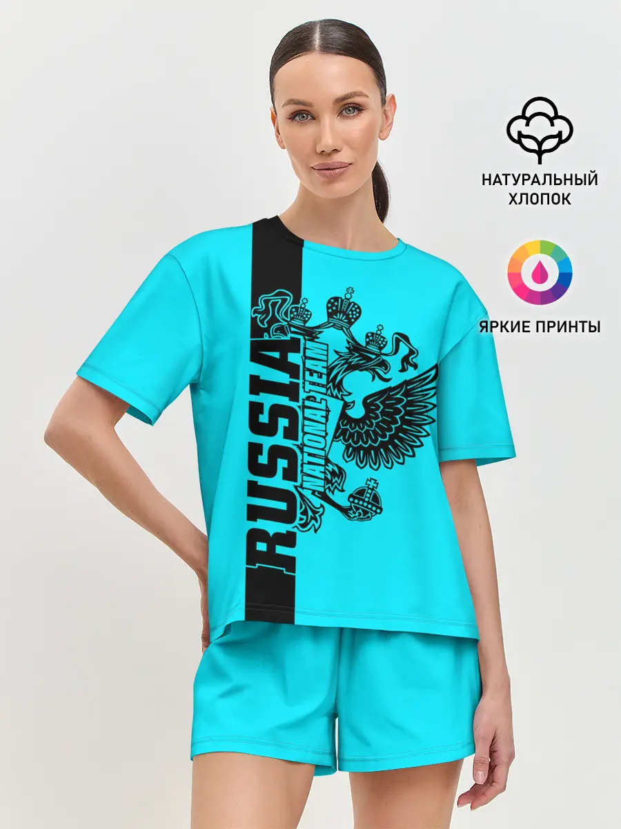 Женская пижама с шортами / Russia national team