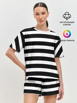 Женская пижама с шортами / Моряк