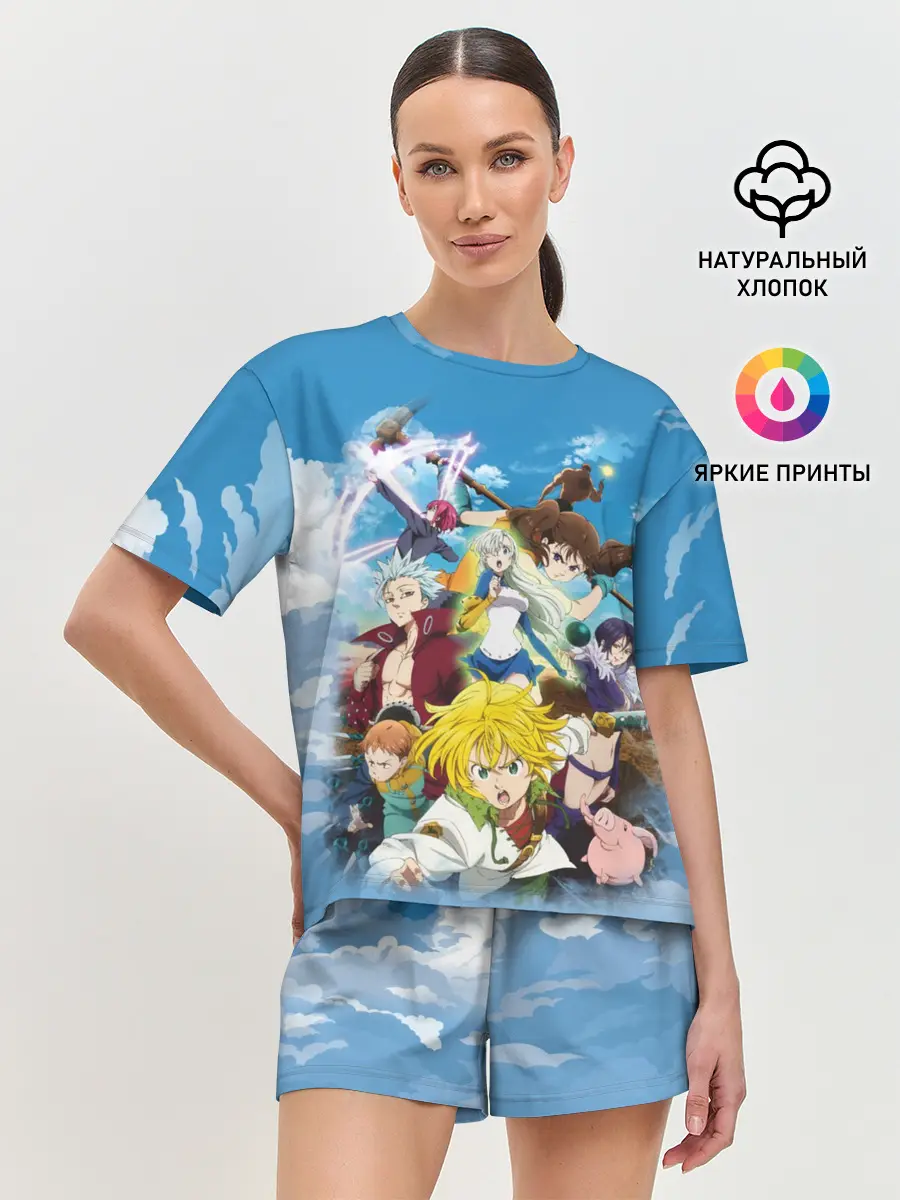 Женская пижама с шортами / Аниме. Семь Смертных грехов