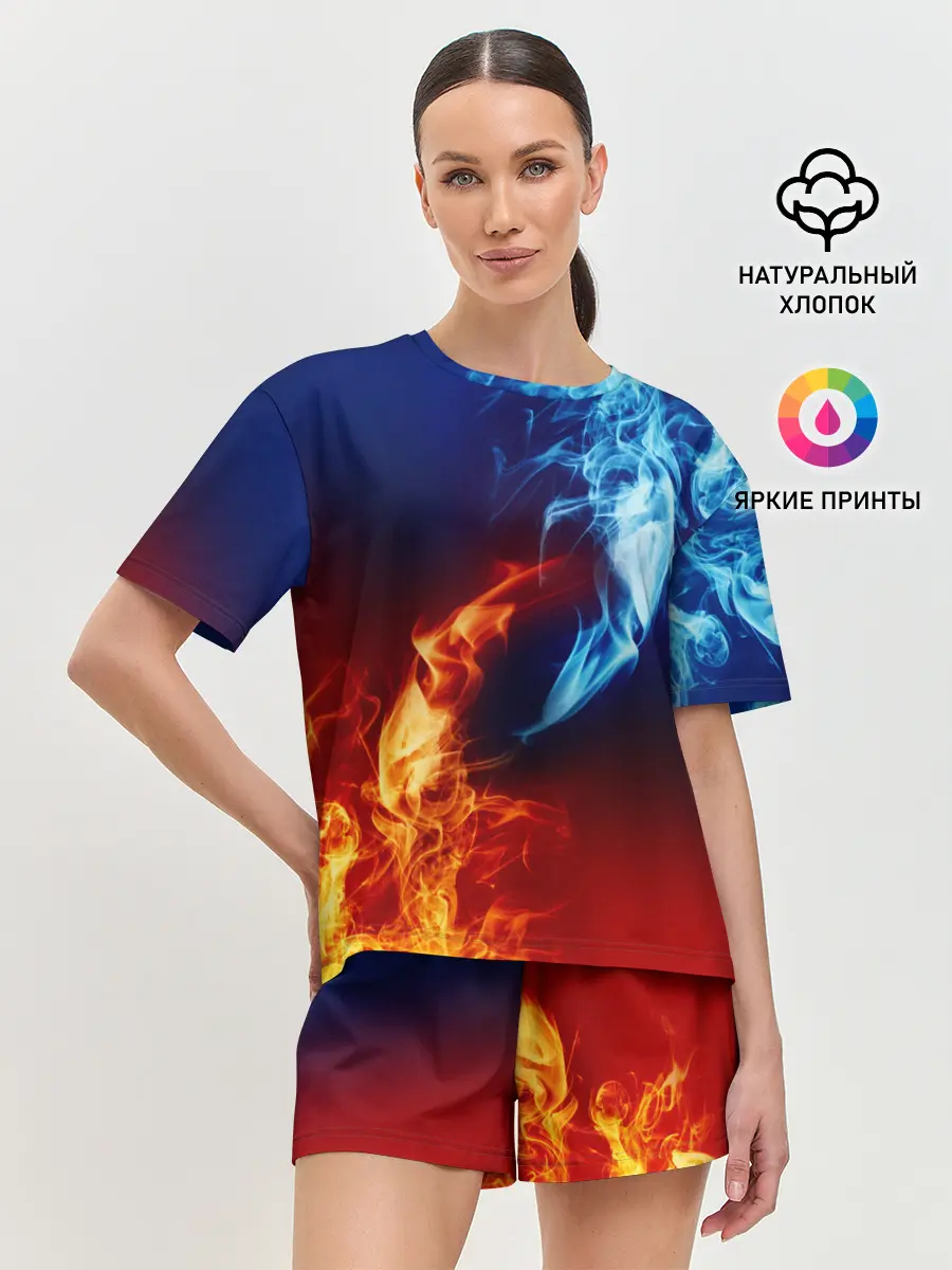 Женская пижама с шортами / БИТВА ОГНЕЙ