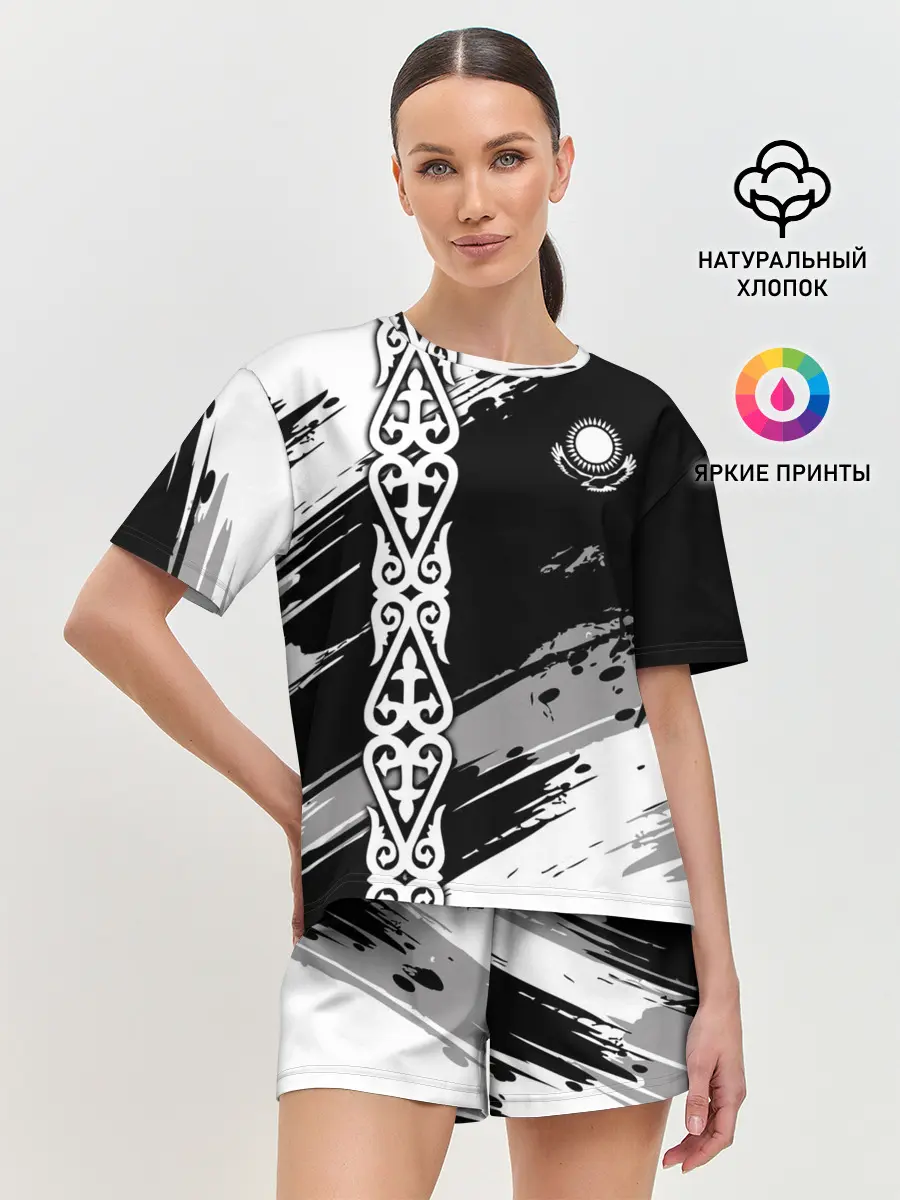 Женская пижама с шортами / Форма Казахстан