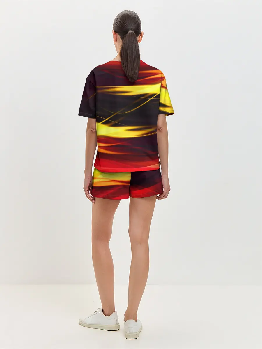 Женская пижама с шортами / Языки Пламени