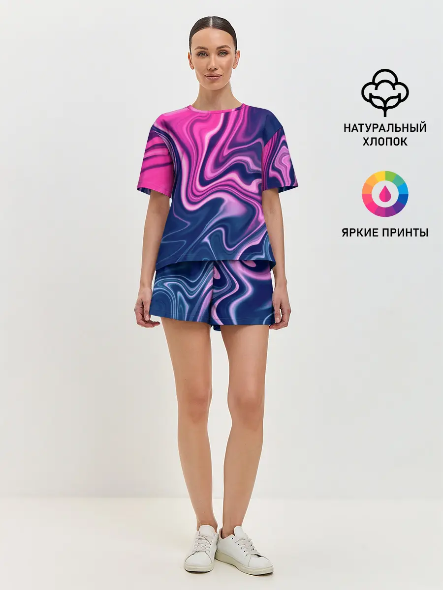 Женская пижама с шортами / Abstraction