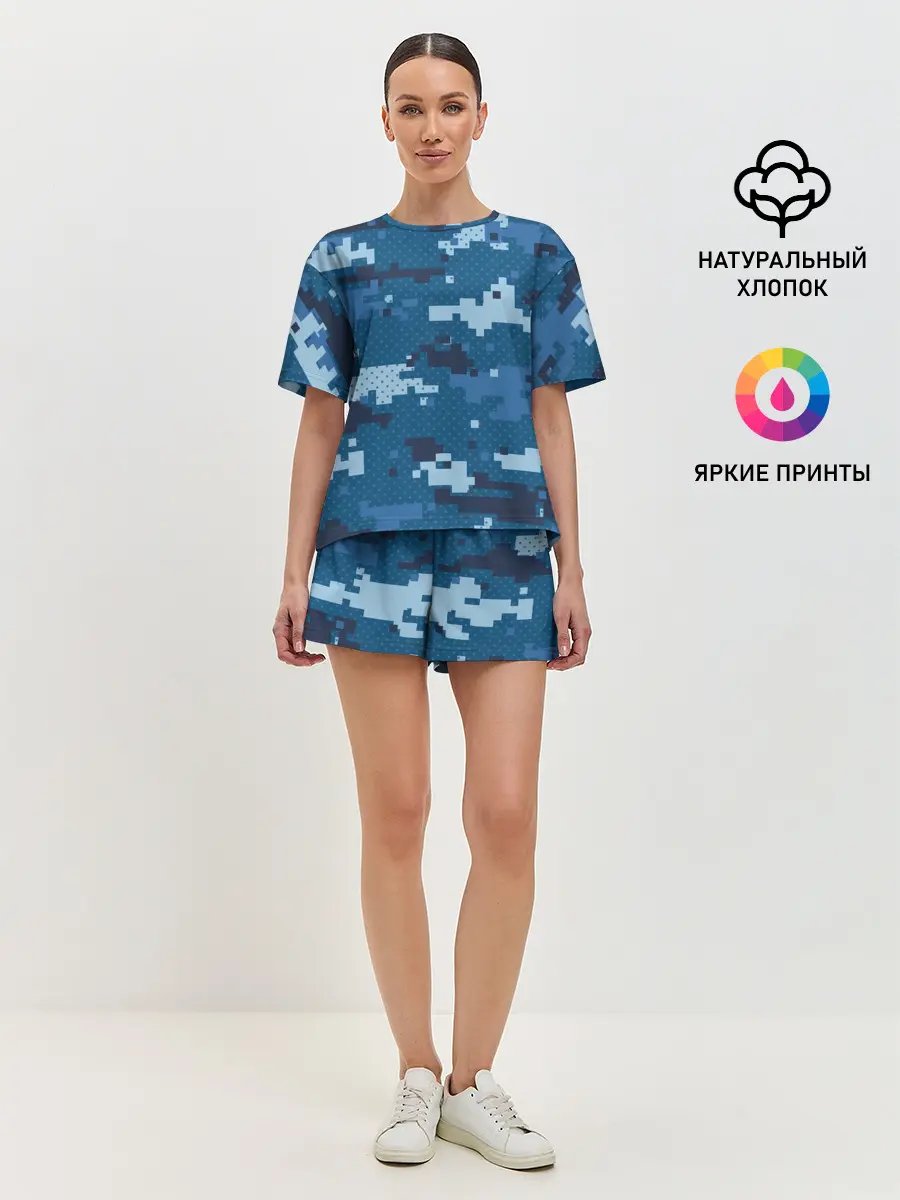 Женская пижама с шортами / МИЛИТАРИ