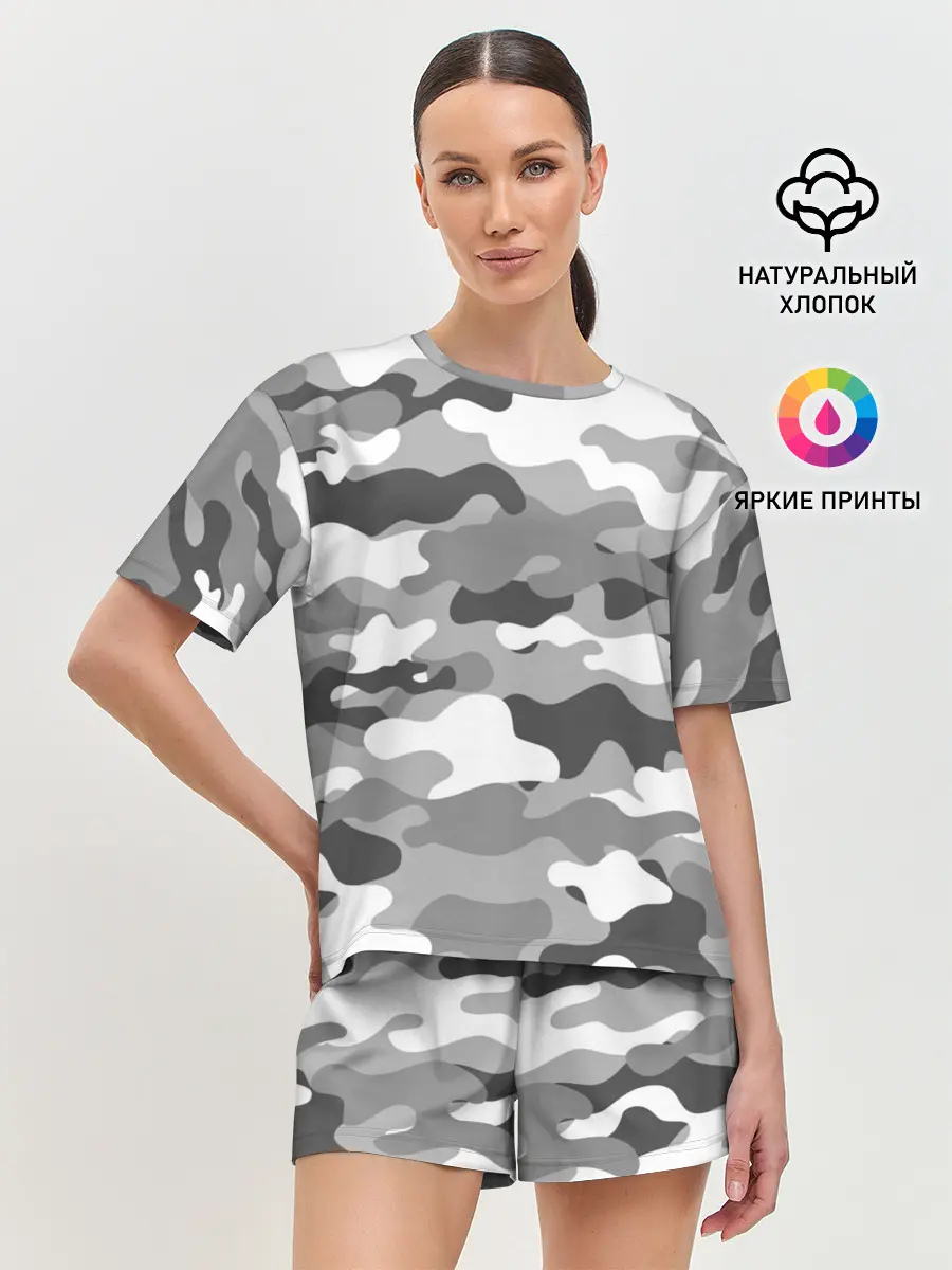 Женская пижама с шортами / МИЛИТАРИ