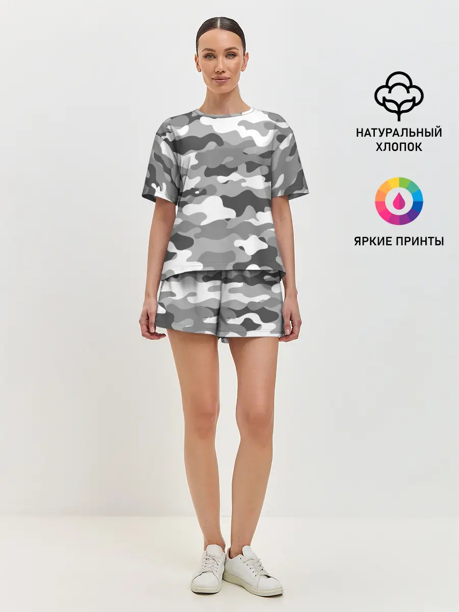 Женская пижама с шортами / МИЛИТАРИ